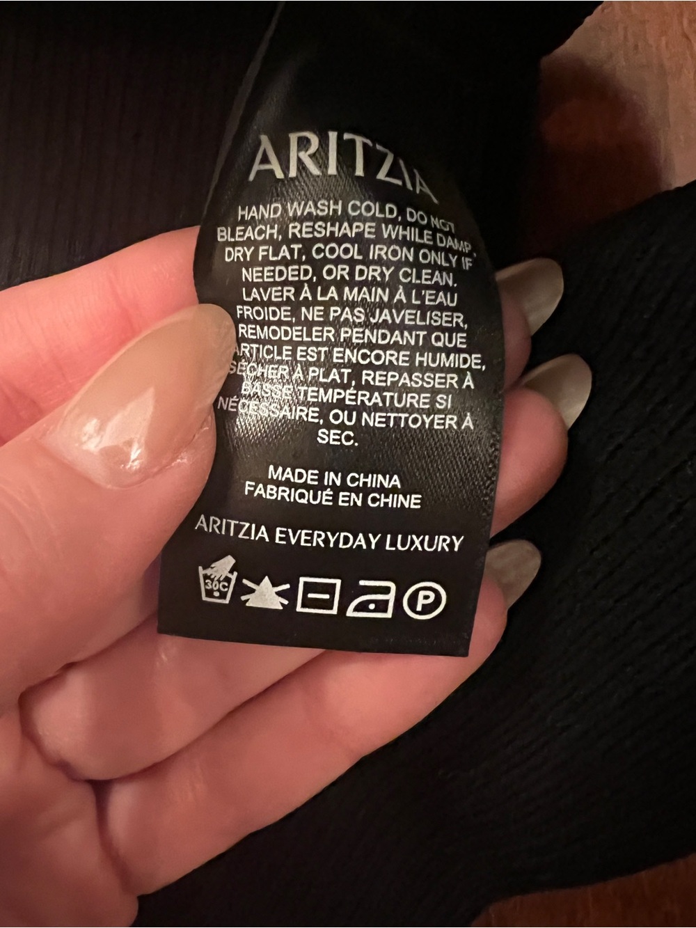 The Aritzia Babaton Sculpt Knit Greek Tank Top - Black, XS - Picture 6 of 6